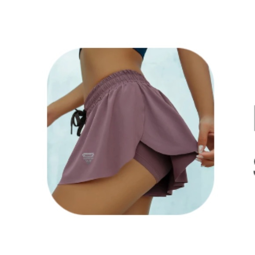 3 peechy shorts purple blue pink